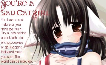 sad cat girl